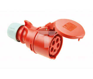 Gniazdo przenośne 32A 5P 400V czerwone IP44 SHARK 225-6