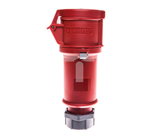 Gniazdo przenośne 4P 32A 400V czerwone IP44 ProTOP 126 MEN126