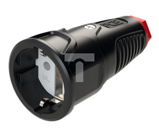 Gniazdo przenośne gumowe 16A 2P+Z 230V SCHUKO VDE IP20 TAURUS2 2510-sr