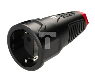 Gniazdo przenośne gumowe 16A 2P+Z 230V VDE IP20 /pełna guma/ TAURUS2 2520-sr