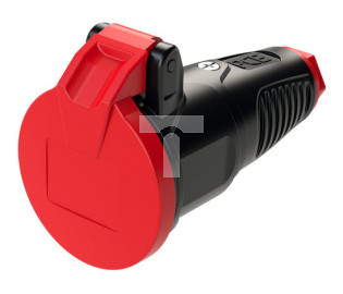 Gniazdo przenośne gumowe z klapką 16A 2P+Z 230V SCHUKO IP54 TAURUS2 2522-sr