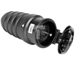 Gniazdo przenośne gumowe z/u 16A 250V IP44 D.3157