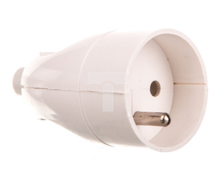 Gniazdo przenośne z/u 16A 2P+Z 250V białe GN-171