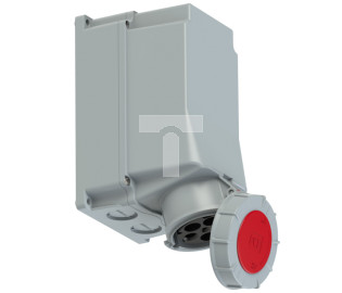 Gniazdo stałe 125A 5P 400V czerwone IP67 /bez dławnicy/ POWER TWIST 145-6