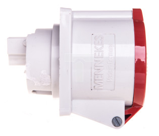 Gniazdo tablicowe proste 4P 32A 400V czerwone IP44 1399 MEN1399
