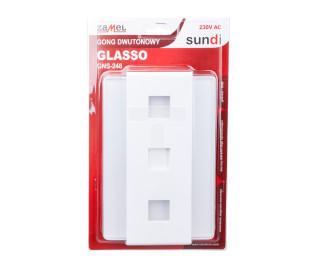 Gong dwutonowy GLASSO 230V biały GNS-248-BIA SUN10000115