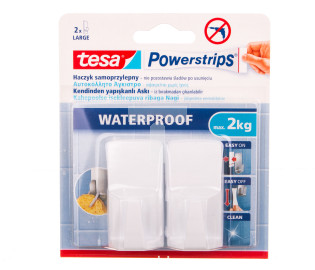 Haczyk samoprzylepny POWERSTRIPS WATERPROOF prostokątny biały 59701-00004-00 /2szt./