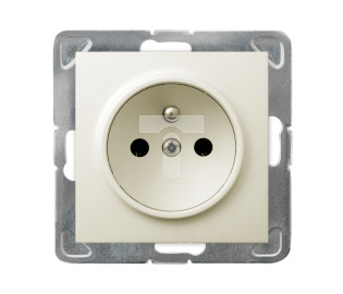 IMPRESJA Gniazdo pojedyncze z/u ecru GP-1YZ/m/27