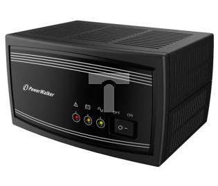INVERTER POWERWALKER 650VA ŁADOWARKA 15A CZYSTA FALA SINUSOIDALNA (BEZ AKUMULATORÓW) SCHUKO