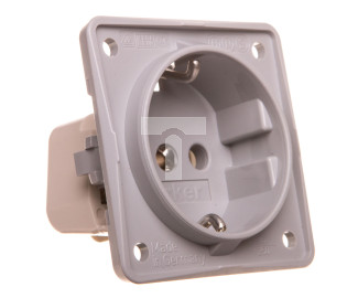 Integro Flow Gniazdo SCHUKO szary mat 0941852506