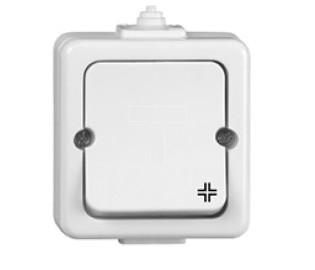 JANTAR Łącznik krzyżowy n/t IP44 biały /przykręcany klawisz/ WNT-8J