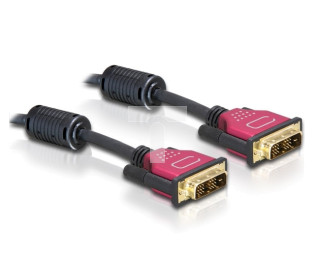 KABEL DVI-D(M)(24+1)-&gt;DVI-D(M)(24+1) 3M CZARNY DUAL LINK FERRYT DELOCK