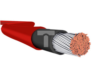KABEL PRZEWÓD SOLARNY SŁONECZNY 4mm CZERWONY 1000V MC4 /bębnowy/