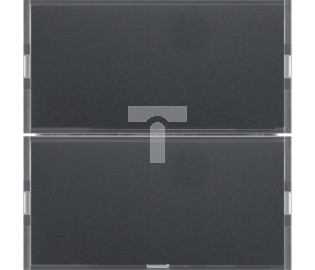 KNX e/s B.x Przycisk 2-kr z p. opis., diod. LED RGB i czuj. temp., ant. i alu 80162785