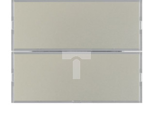 KNX e/s K.x Przycisk 2-kr z polem opis., diod. LED RGB i czuj. temp., stal szl. 80162773