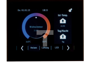 KNX system Touch Control z wyświetlaczem 3,5 z wbudowanym BCU 75740101