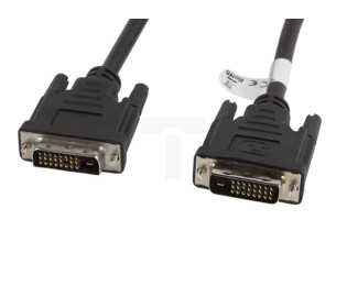 Kabel DVI-D(24+1) Full HD 1,8m czarny CA-DVID-10CC-0018-BK