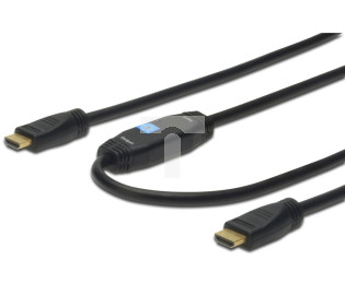 Kabel HDMI ze wzmacniaczem Highspeed 1.3 GOLD Typ A M/M AK-330105-200-S 20m AK-330105-200-S AK-330105-200-S