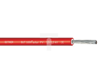 Kabel fotowoltaiczny BiT 1000 solar PV 1x6 1/1kV czerwony S68351.05 /bębnowy/