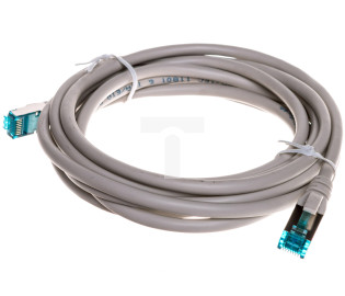 Kabel krosowy (Patch Cord) F/UTP kat.5e szary 3m DK-1522-030
