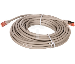 Kabel krosowy (Patch Cord) S/FTP kat.6 szary 10m DK-1644-100