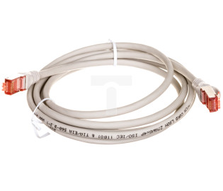Kabel krosowy (Patch Cord) S/FTP kat.6 szary 2m DK-1644-020