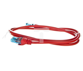 Kabel krosowy (Patch Cord) U/UTP kat.5e czerwony 1m DK-1512-010/R