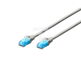Kabel krosowy (Patch Cord) U/UTP kat.5e szary 0,25m DK-1512-0025