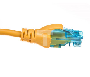 Kabel krosowy (Patch Cord) U/UTP kat.5e żółty 1m DK-1512-010/Y