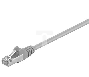 Kabel krosowy patchcord F/UTP kat.5e CCA szary 10m 50133