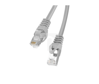 Kabel krosowy patchcord F/UTP kat.6 1,5m szary