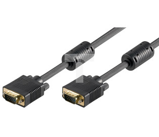 Kabel monitorowy VGA D-Sub(15-pin) Full HD SVGA 10m 50491
