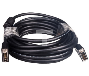 Kabel połączeniowy DVI-D Dual Link Typ DVI-D(24+1)/DVI-D(24+1), M/M czarny 10m AK-320101-100-S