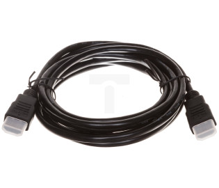 Kabel połączeniowy HDMI Highspeed 1.4 z Eth. GOLD Typ HDMI A/HDMI A, M/M czarny 3m AK-330114-030-S