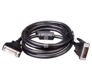 Kabel przedłużający DVI-D Dual Link Typ DVI-D(24+1)/DVI-D(24+1), M/Ż czarny 2m AK-320200-020-S