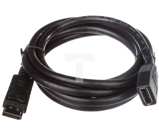 Kabel przedłużający DisplayPort 1.2 Typ DP/DP, M/Ż czarny 2m