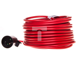 Kabel przedłużajacy (przedłużacz) 25m czerwony 1x230V H05VV-F 3G1,5 1167474