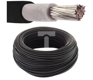 Kabel solarny fotowoltaiczny H1Z2Z2-K 1,0/1,5kV 6mm2 czarny NEKU /25m/