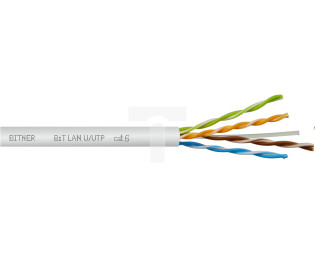 Kabel teleinformatyczny BiTLAN U/UTP kat.6 4x2x0,54 /bębnowy/