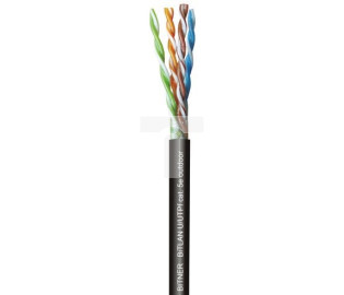 Kabel teleinformatyczny BiTLAN U/UTPf 4x2x24AWG(0,5) kat.5e outdoor 200MHz TI0012 /100m/