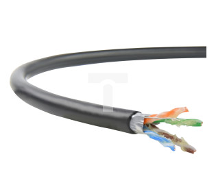 Kabel zewnętrzny żelowany FTPw kat.5e F/UTP 4x2x0,5 /305m/