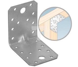 Kątownik ciesielski stalowy łącznik montażowy z przetłoczeniem 70x70x55x1,5mm KPS4 /10 szt/