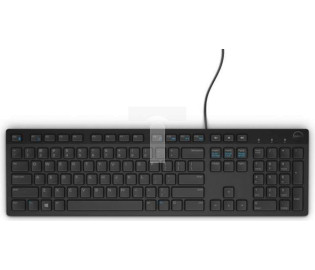 Klawiatura Dell KB216 Quietkey Przewodowa Czarna US (580-ADHK)