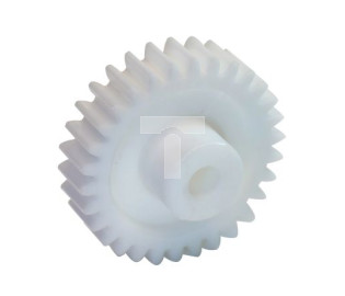 Koło zębate walcowe, moduł: 1, l.zębów: 16, śr. piasty: 9mm, śr. otworu: 4mm