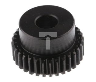 Koło zębate walcowe, moduł: 1, l.zębów: 32, śr. piasty: 26mm, śr. otworu: 10mm, Stal