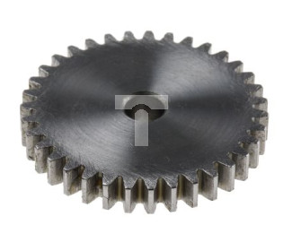 Koło zębate walcowe, moduł: 1, l.zębów: 35, śr. piasty: 14mm, śr. otworu: 6mm, Stal