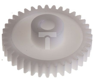 Koło zębate walcowe, moduł: 1, l.zębów: 36, śr. piasty: 14mm, śr. otworu: 6mm, POM