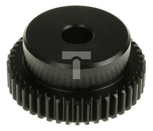 Koło zębate walcowe, moduł: 1, l.zębów: 44, śr. piasty: 35mm, śr. otworu: 10mm, Stal