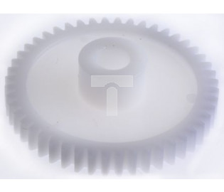Koło zębate walcowe, moduł: 1, l.zębów: 48, śr. piasty: 16mm, śr. otworu: 8mm, POM