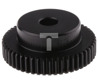 Koło zębate walcowe, moduł: 1, l.zębów: 50, śr. piasty: 35mm, śr. otworu: 10mm, Stal
